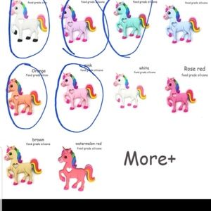 Unicorn food grade silicone teethers